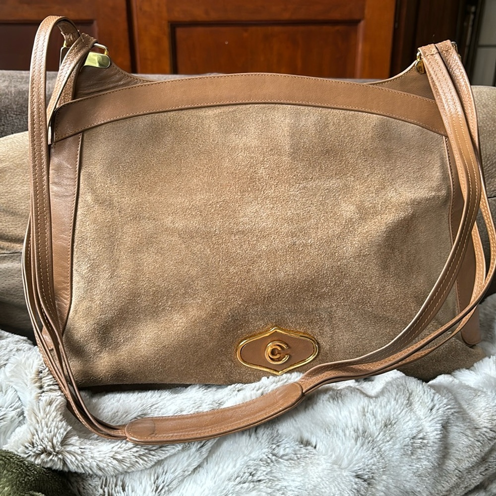 La Bottega Roma Bag Suede & Leather Tan